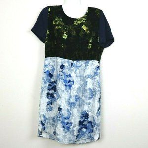 Ivanka Trump Women Dress Short Sleeve Floral Zip